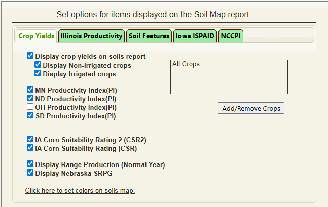 Click to preview. Soil Report Customization